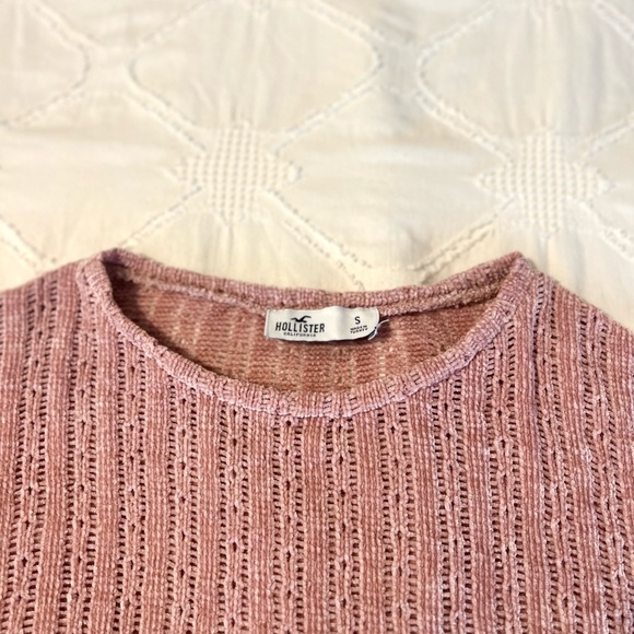 pink hollister knit long sleeve sweater - Picture 2 of 3
